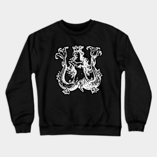 Mythical Heraldic Mermaid Crewneck Sweatshirt